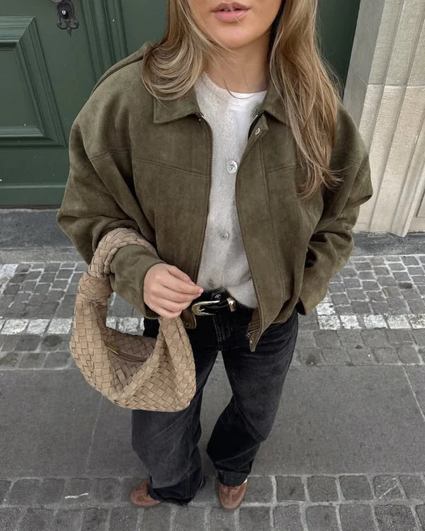 Kaelis – Suede Touch Bomber