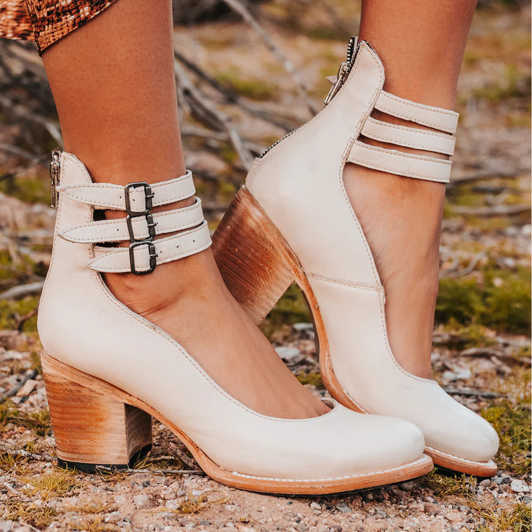 Sophie — Multi-Strap Comfort Heels