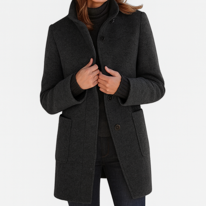Vitoria — High Collar Ladies Coat