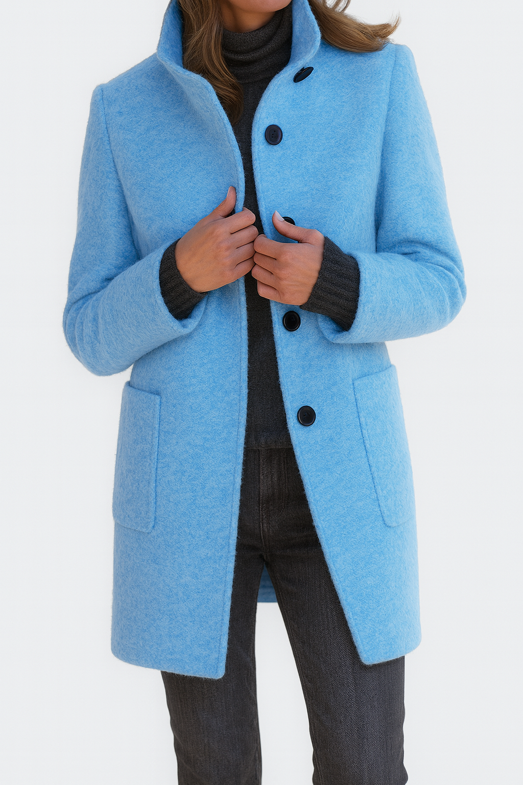 Vitoria — High Collar Ladies Coat
