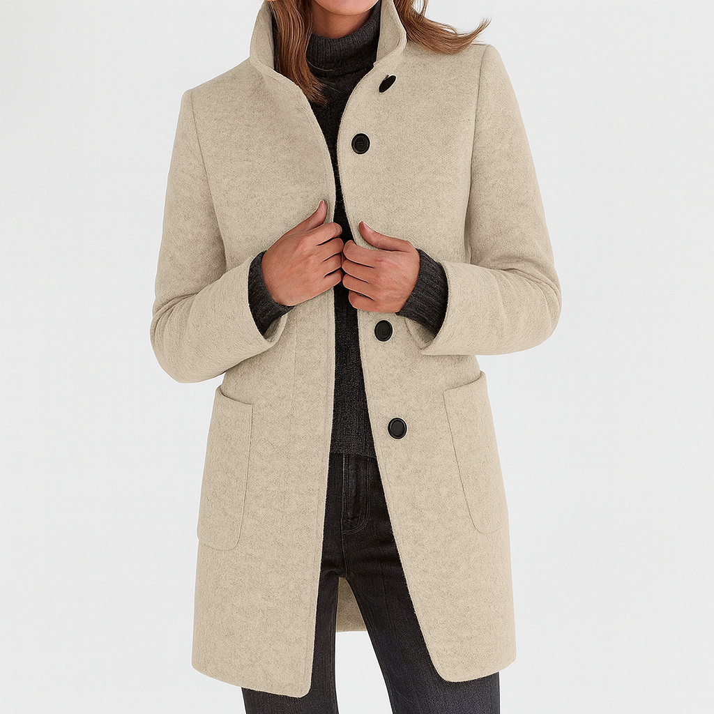 Vitoria — High Collar Ladies Coat