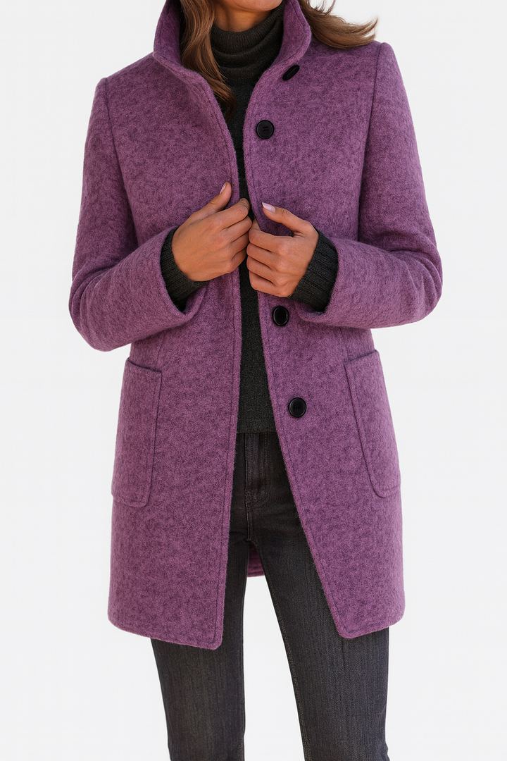 Vitoria — High Collar Ladies Coat