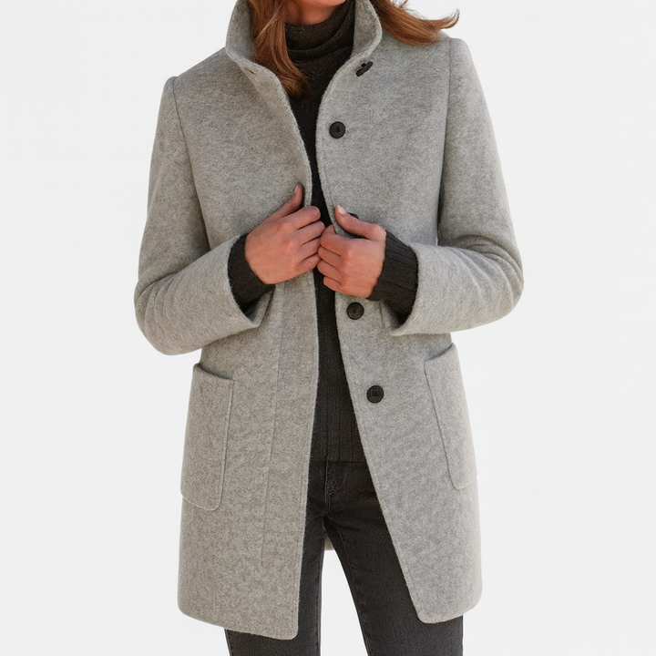 Vitoria — High Collar Ladies Coat