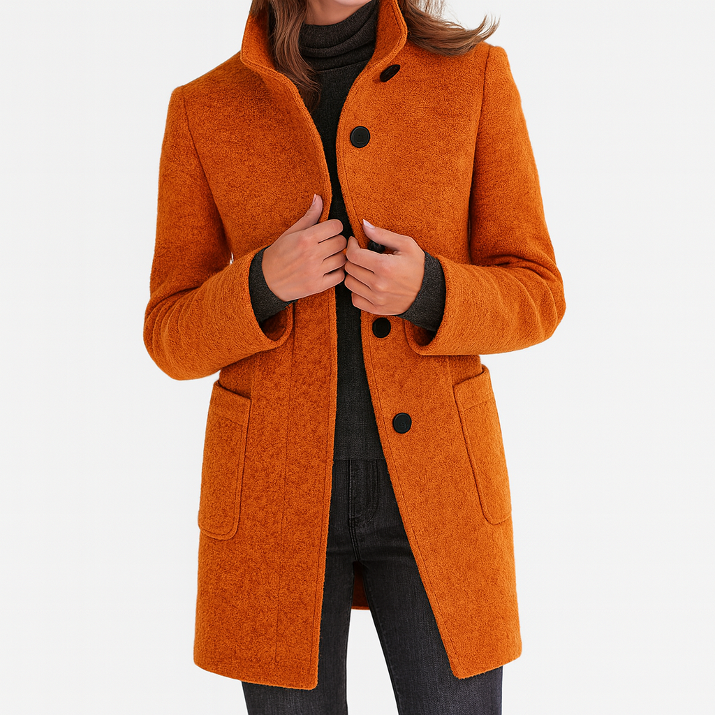 Vitoria — High Collar Ladies Coat