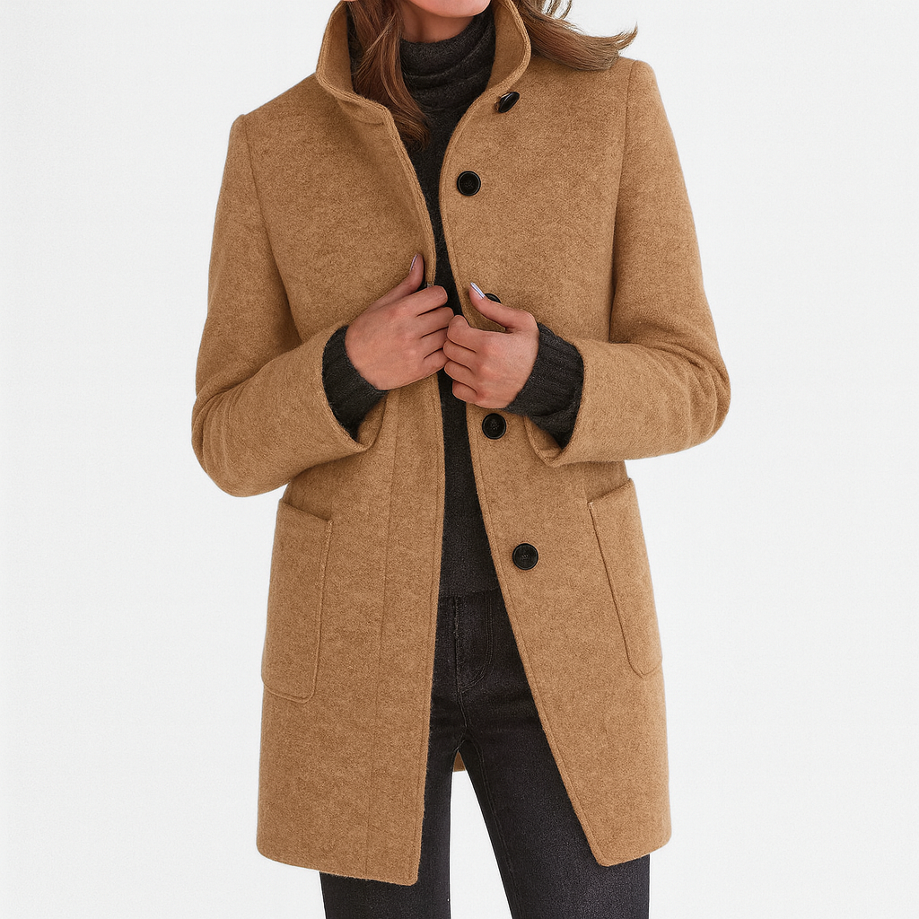 Vitoria — High Collar Ladies Coat