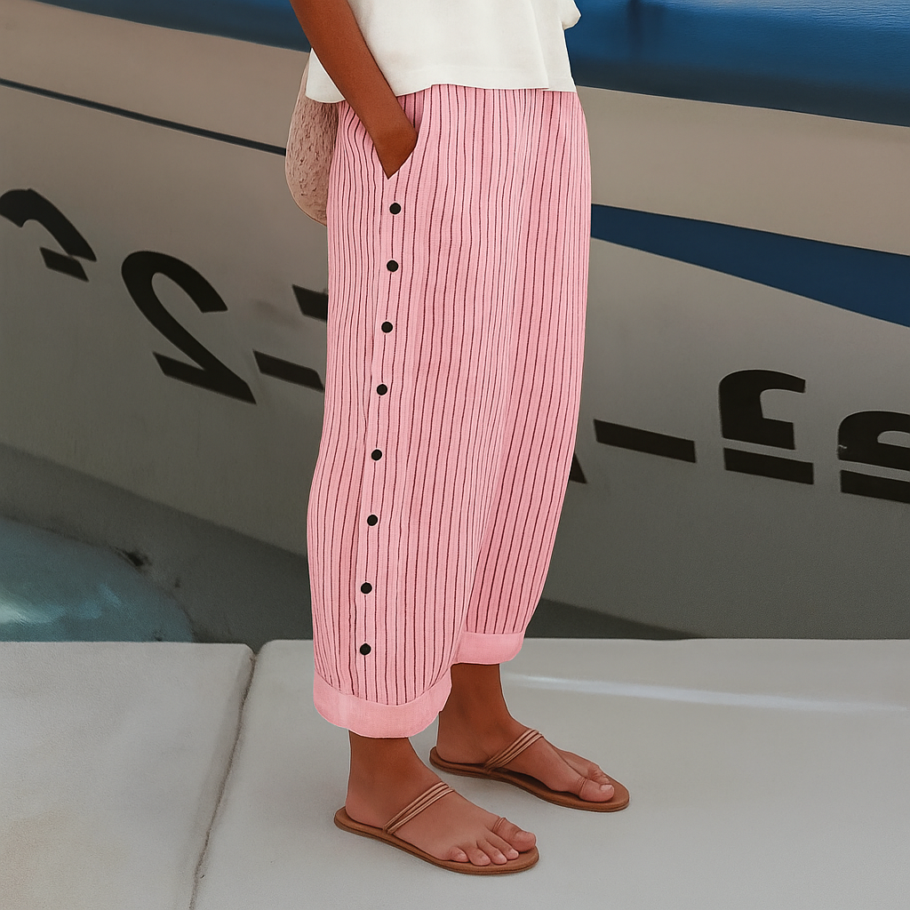 Sandrisse™ — Striped Linen Pants