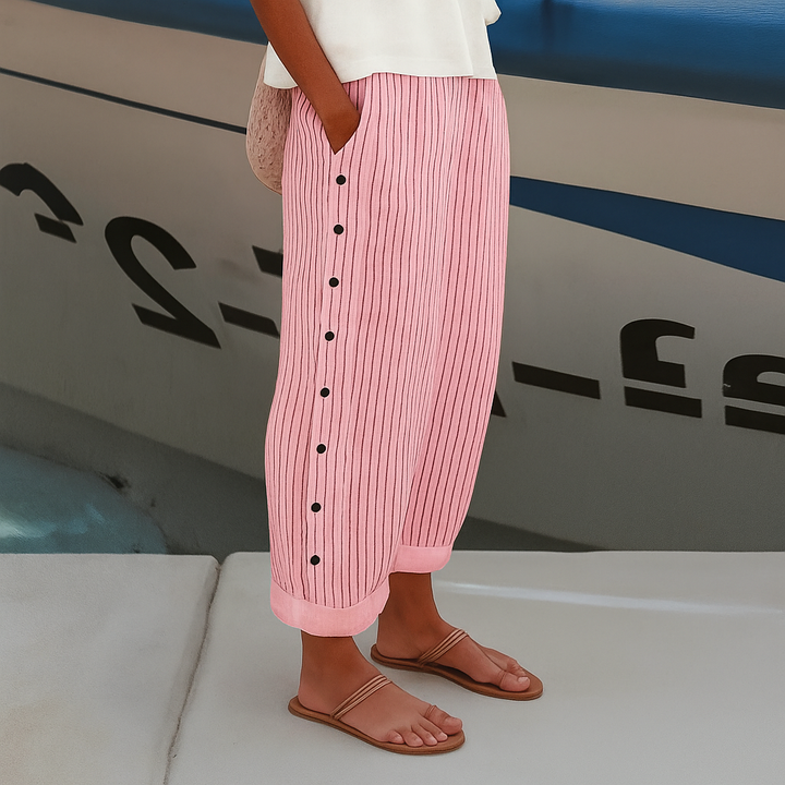 Sandrisse™ — Striped Linen Pants