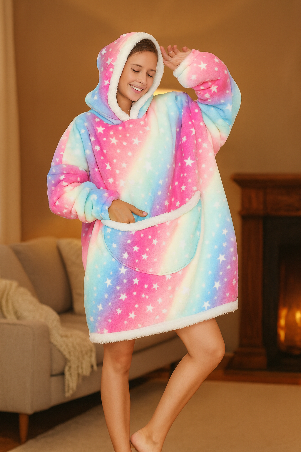 Liora — Hooded Blanket Wrap