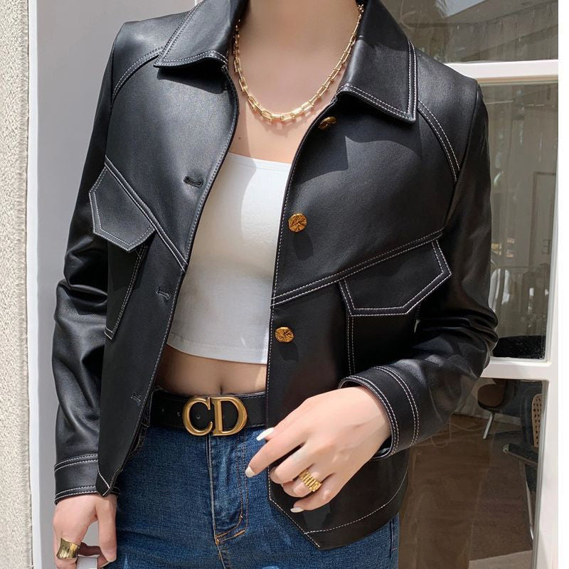 Lucette – Leather City Jacket