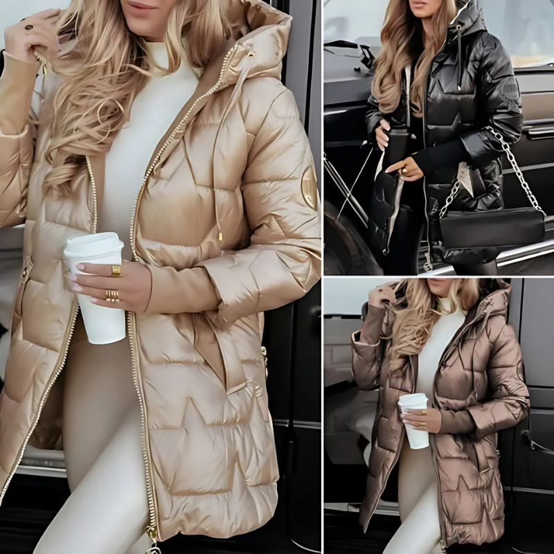 Sorvielle™ — Hooded Puffer Coat