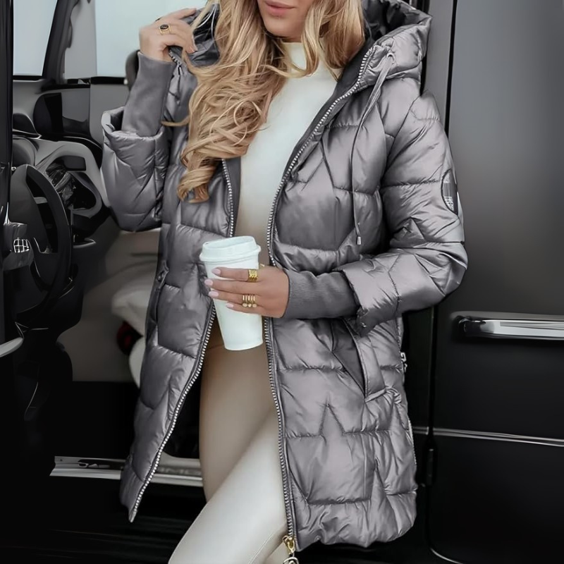 Sorvielle™ — Hooded Puffer Coat