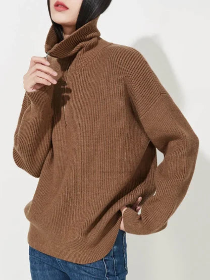 Elodie™ – Half-Zip Knit Sweater