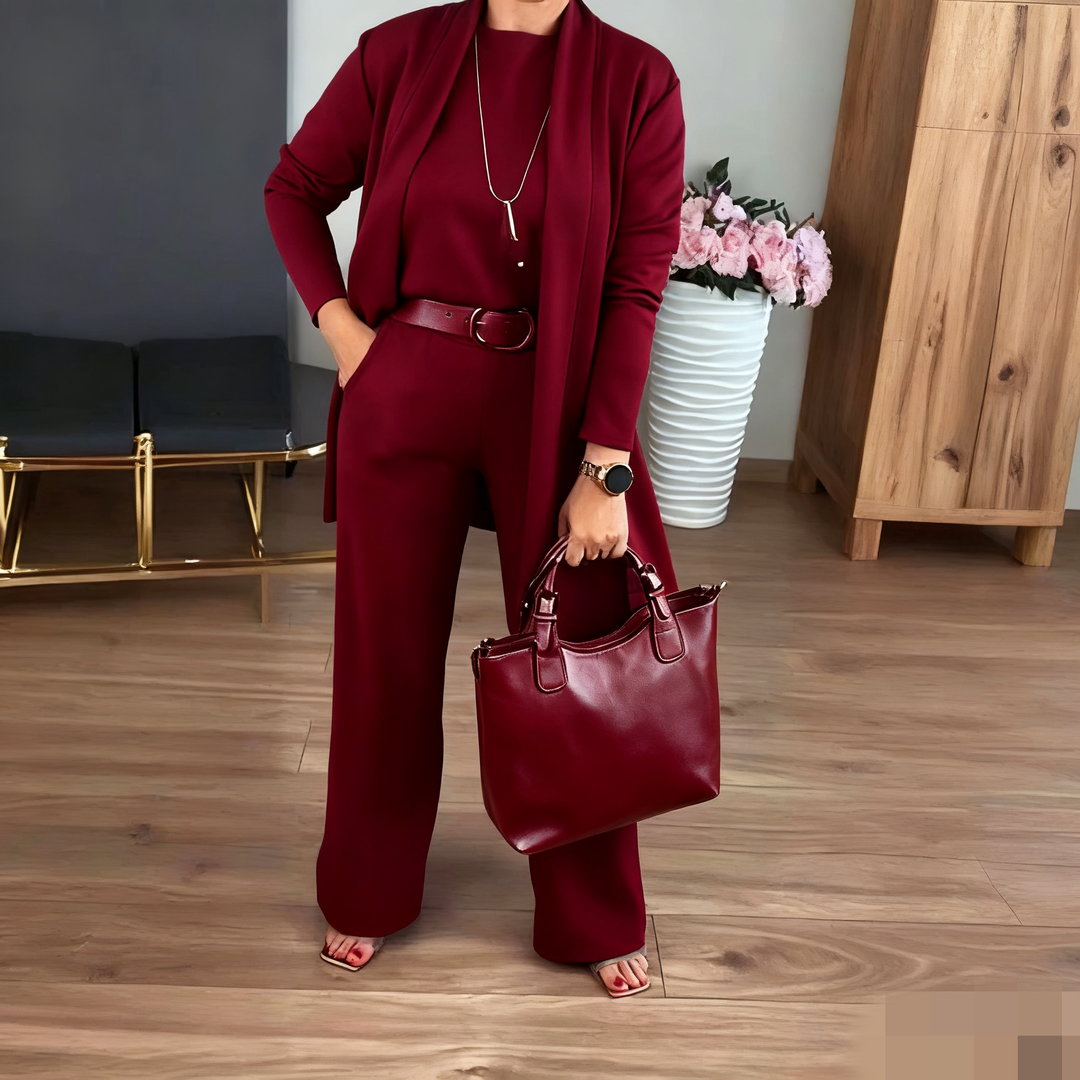 Natalyn – Classic 3-Piece Knit Ensemble