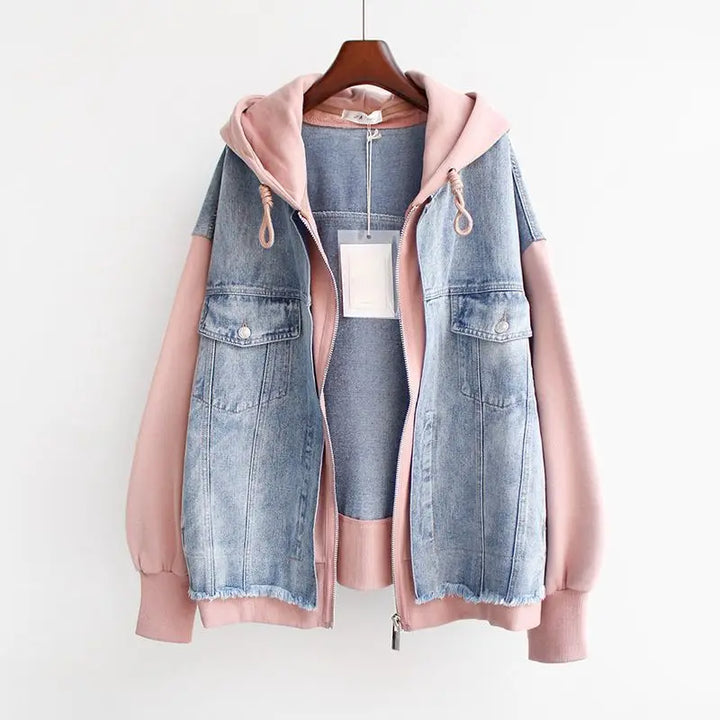 Mira – Dual-Tone Denim Jacket