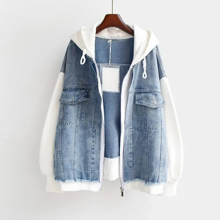 Mira – Dual-Tone Denim Jacket