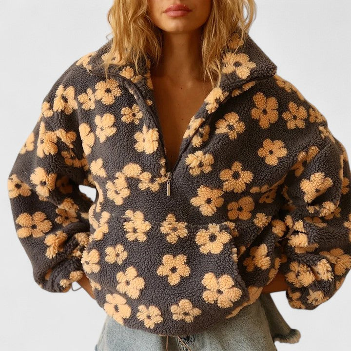 Delyra — Modern Textured Sweater