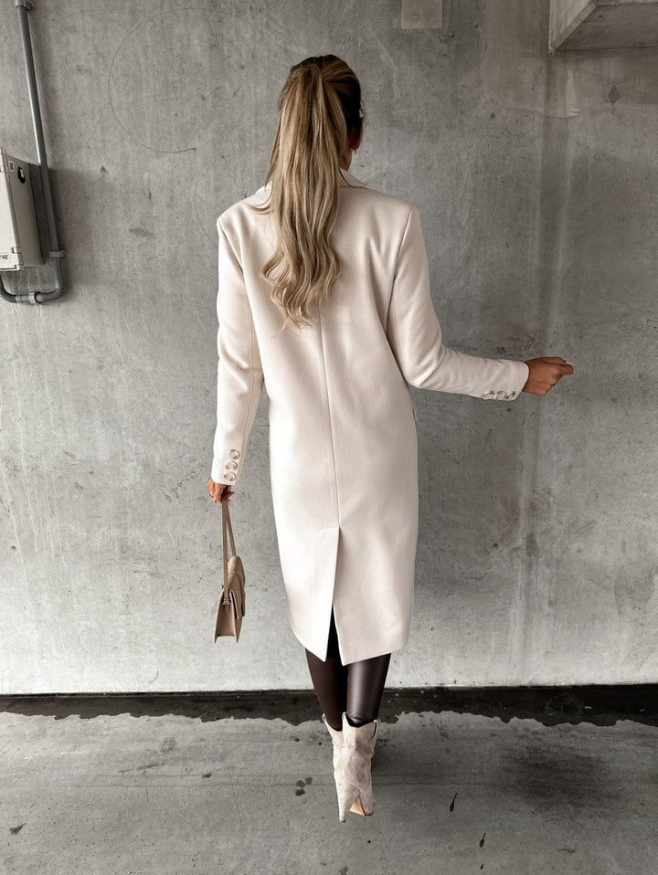 Monéra — Double-Breasted Long Coat