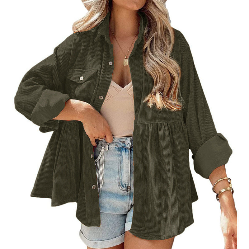 Arlena – Oversized Button-Down Jacket