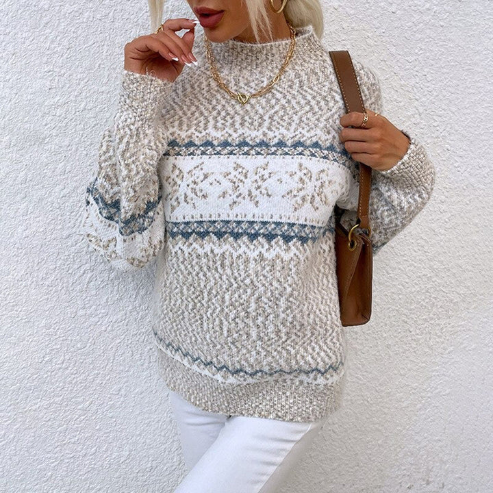 Siennara™ — Snowflake Knit Pullover