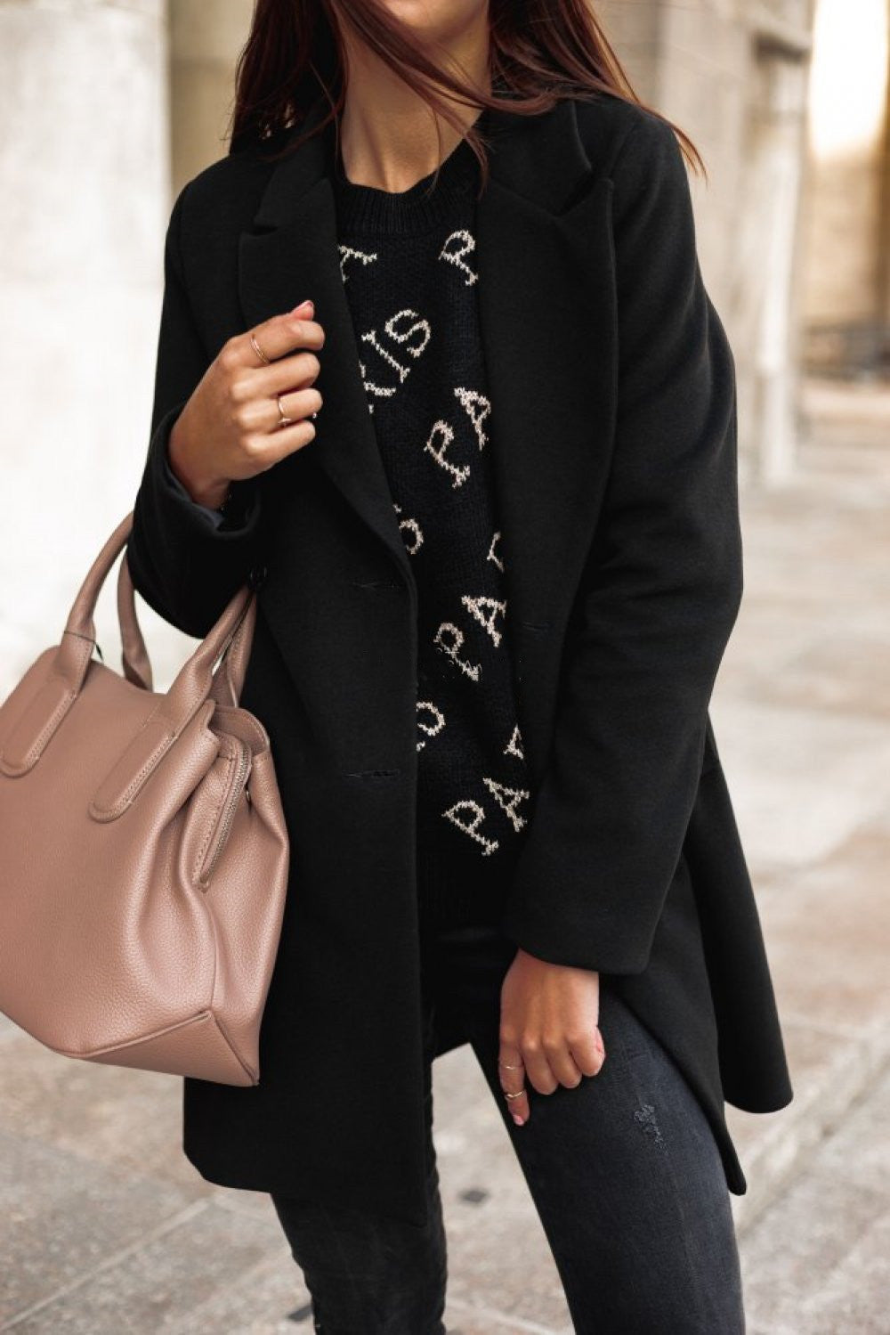 Thera – Elegant Lapel Coat