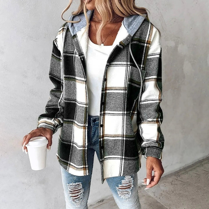 Camilla – Buttoned Plaid Jacket