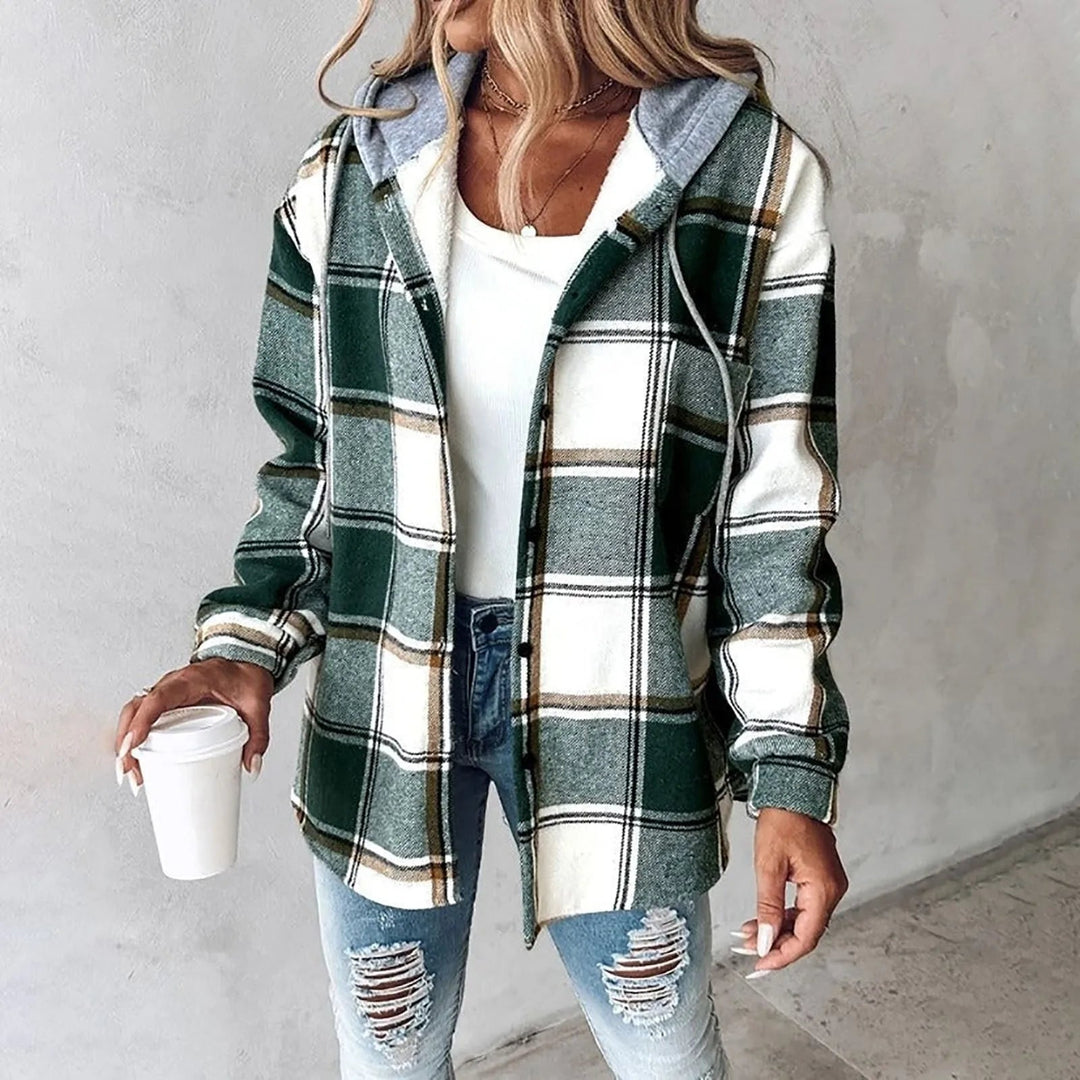 Camilla – Buttoned Plaid Jacket