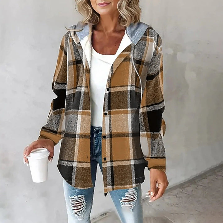 Camilla – Buttoned Plaid Jacket