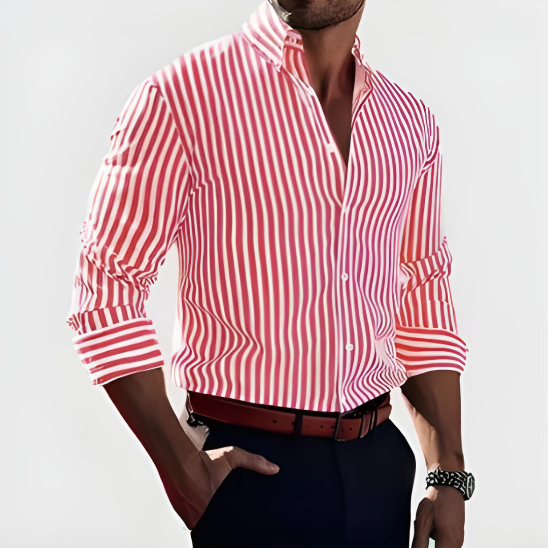 Rolayna™ — Classic Striped Shirt