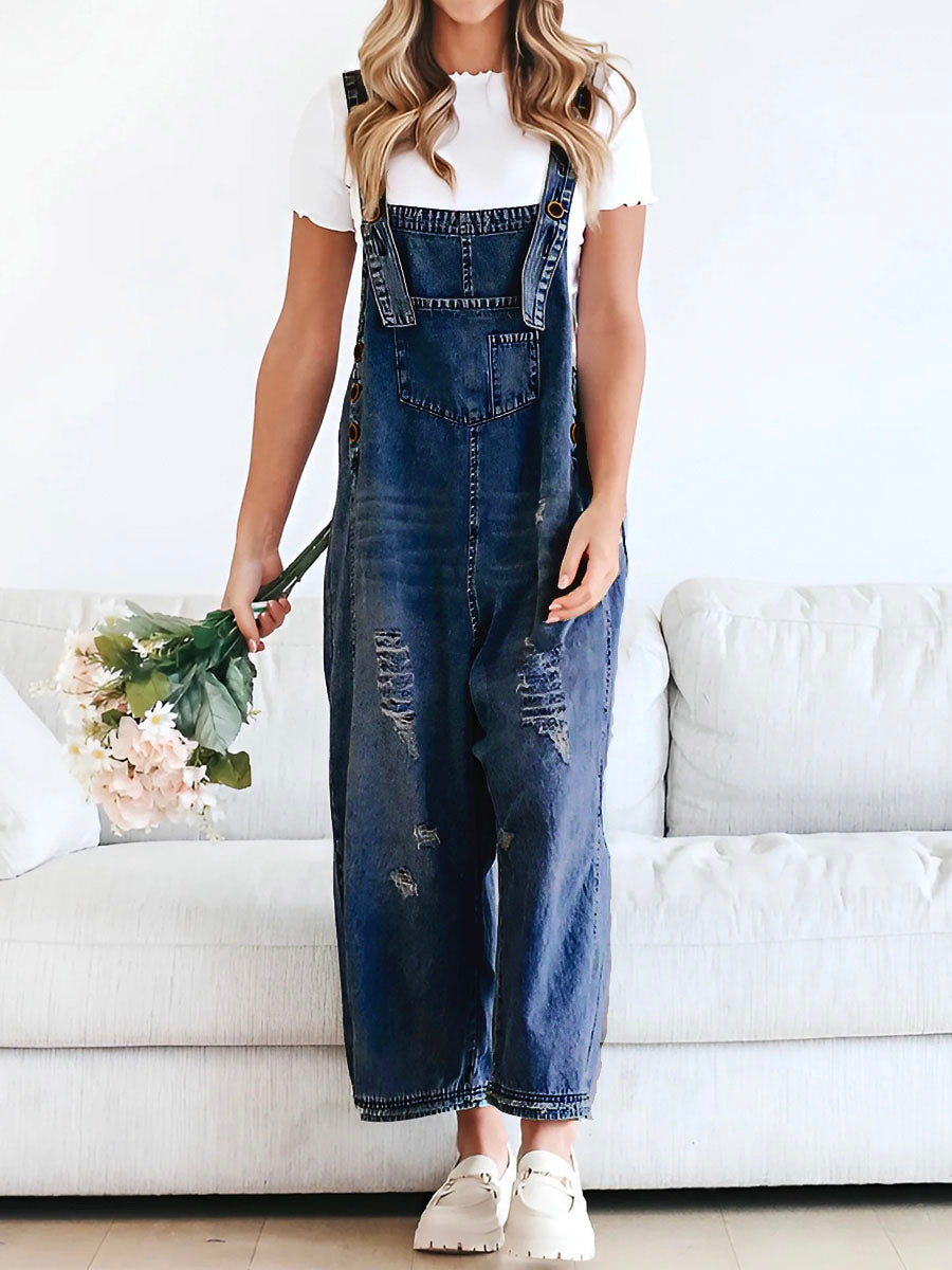 Tessaly™ — Relaxed Denim Overalls