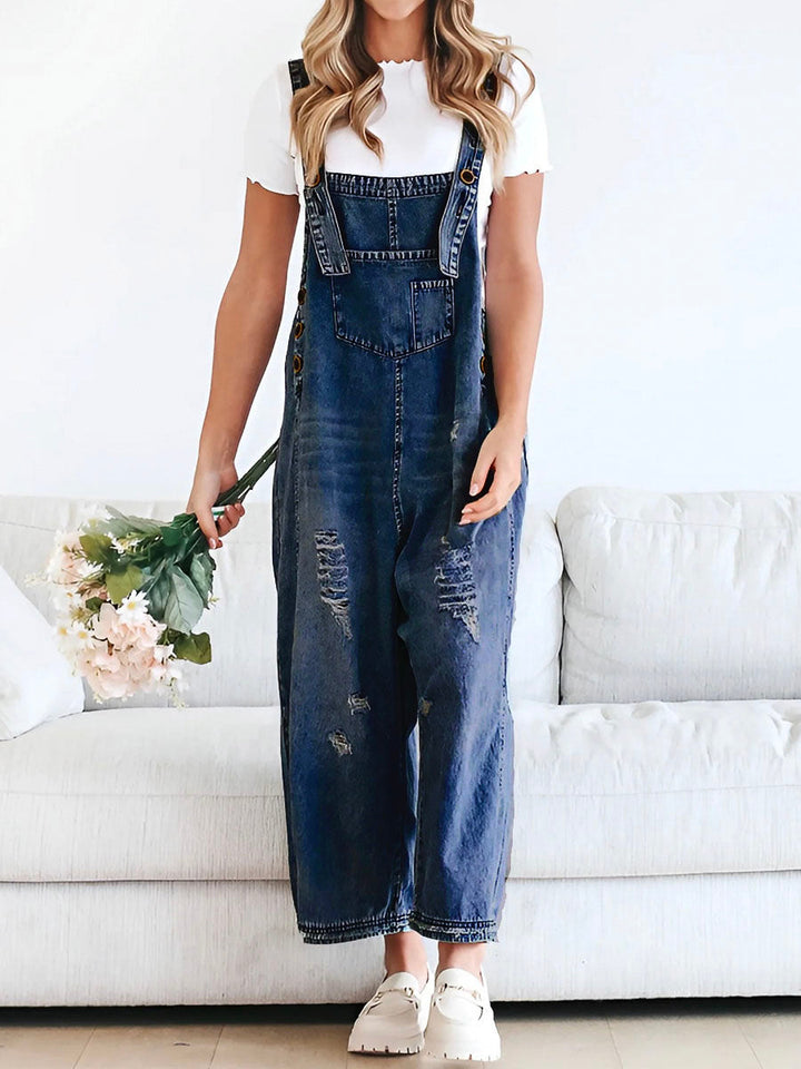 Tessaly™ — Relaxed Denim Overalls