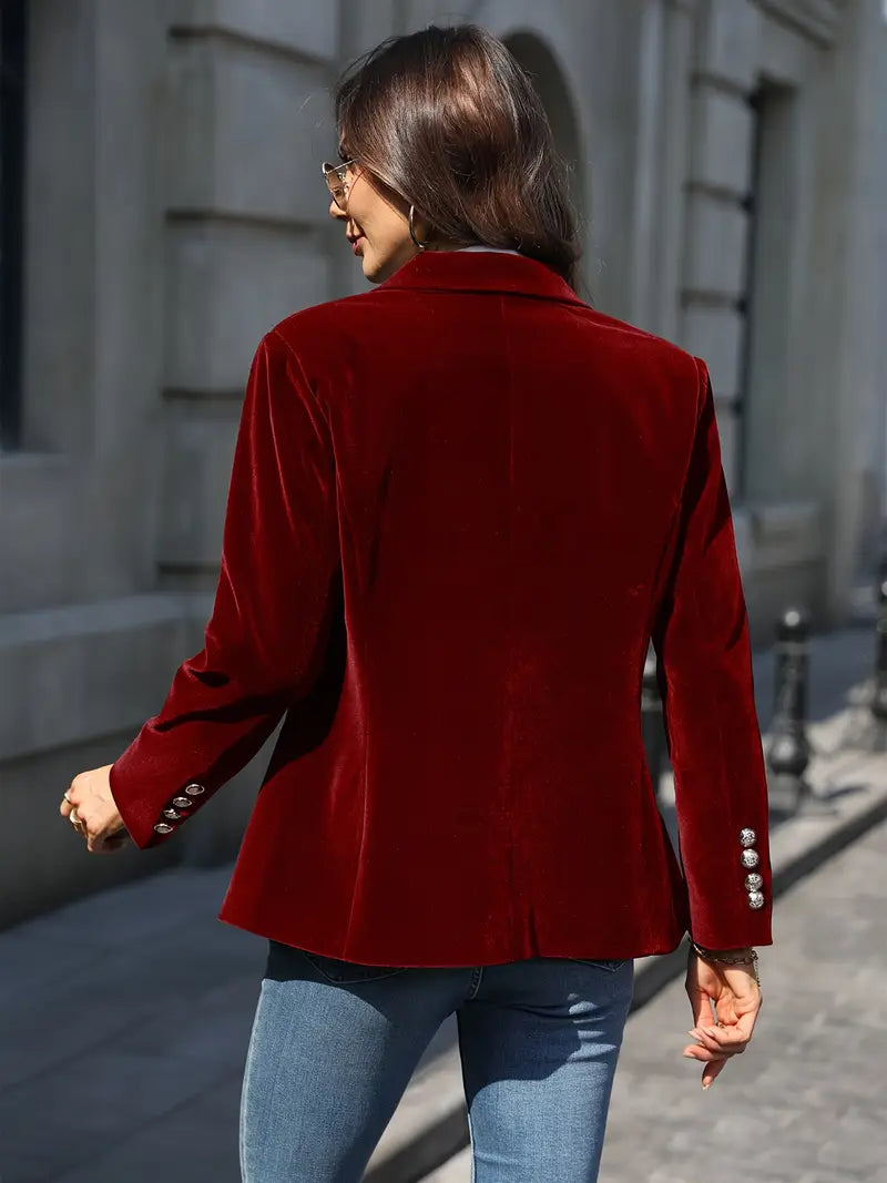 Veloura™ – Velvet Statement Blazer