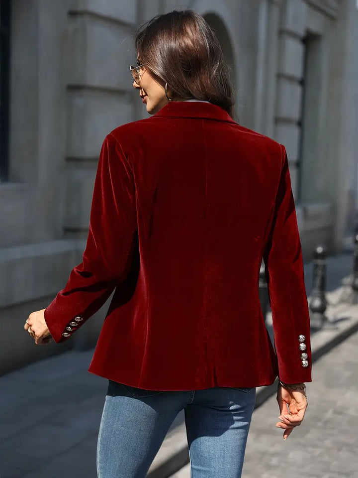 Veloura™ – Velvet Statement Blazer