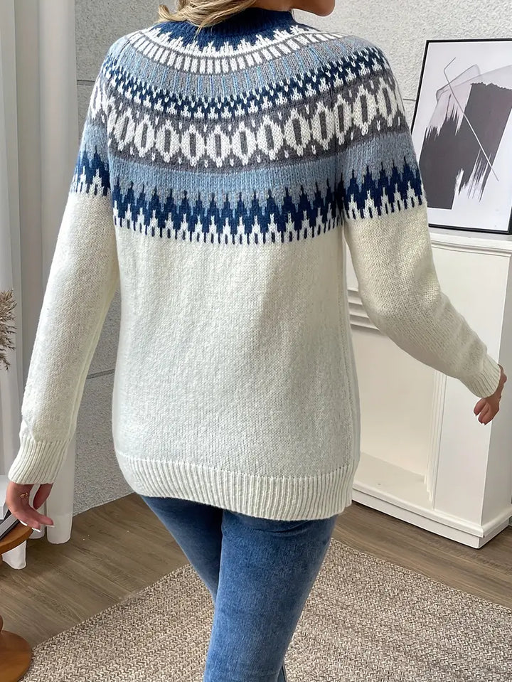 Arlina – Geometric Pattern Knit