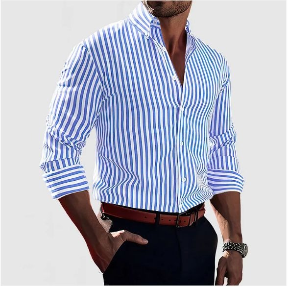 Rolayna™ — Classic Striped Shirt