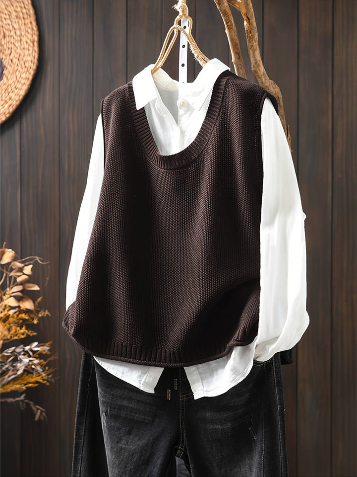 Melira – Button-Back Knit Vest