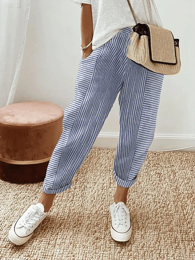 Elodie – Striped Pants