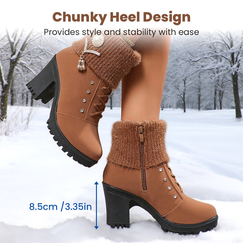 Tessaly™ – Sculpted Block Heel Boots