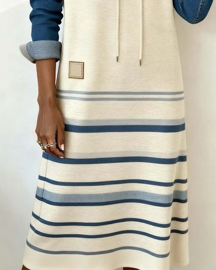 Liraya — Striped Hooded Dress