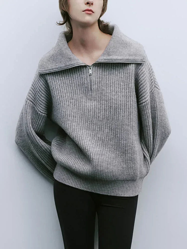 Elodie™ – Half-Zip Knit Sweater