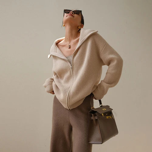 Elodie™ – Half-Zip Knit Sweater