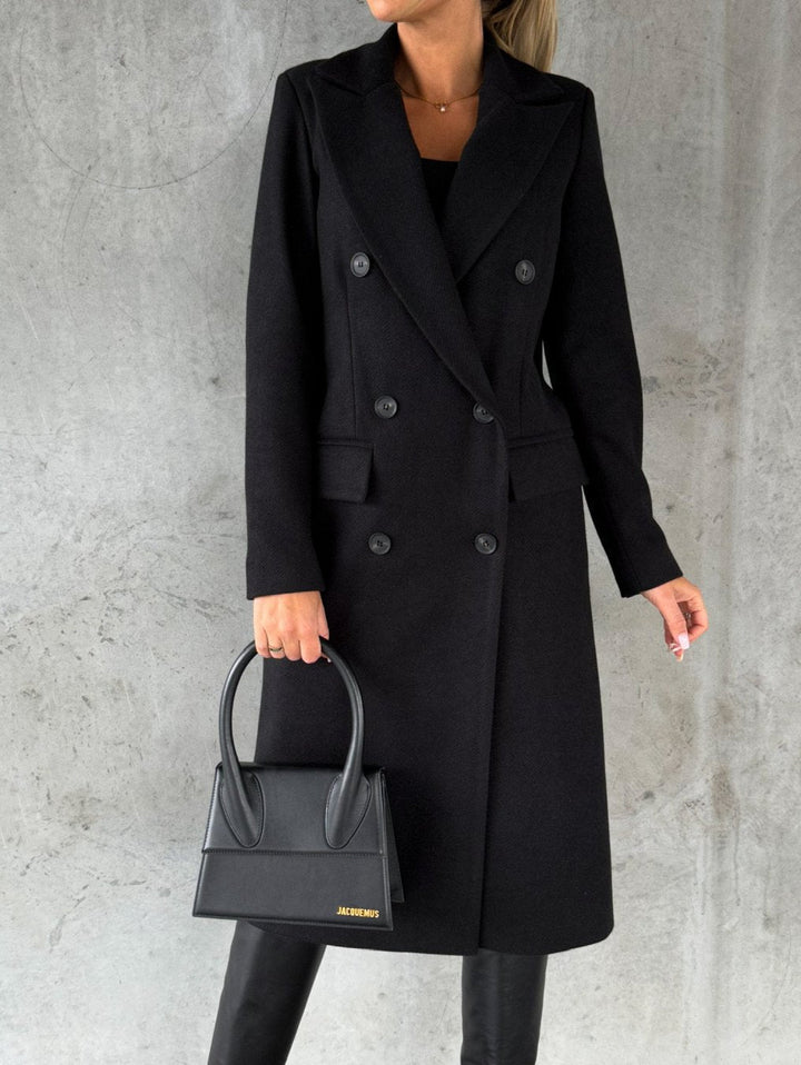 Monéra — Double-Breasted Long Coat