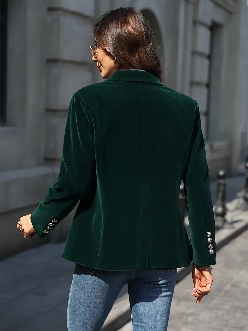 Veloura™ – Velvet Statement Blazer