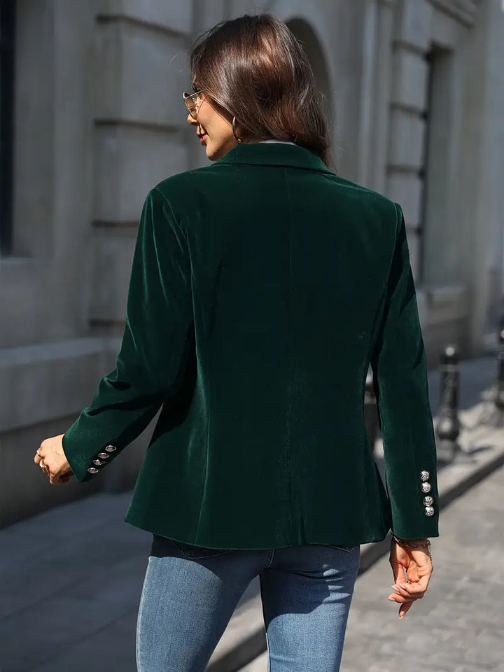 Veloura™ – Velvet Statement Blazer