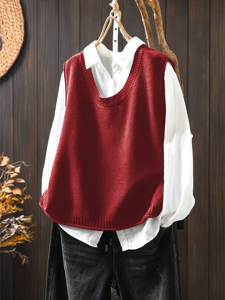 Melira – Button-Back Knit Vest