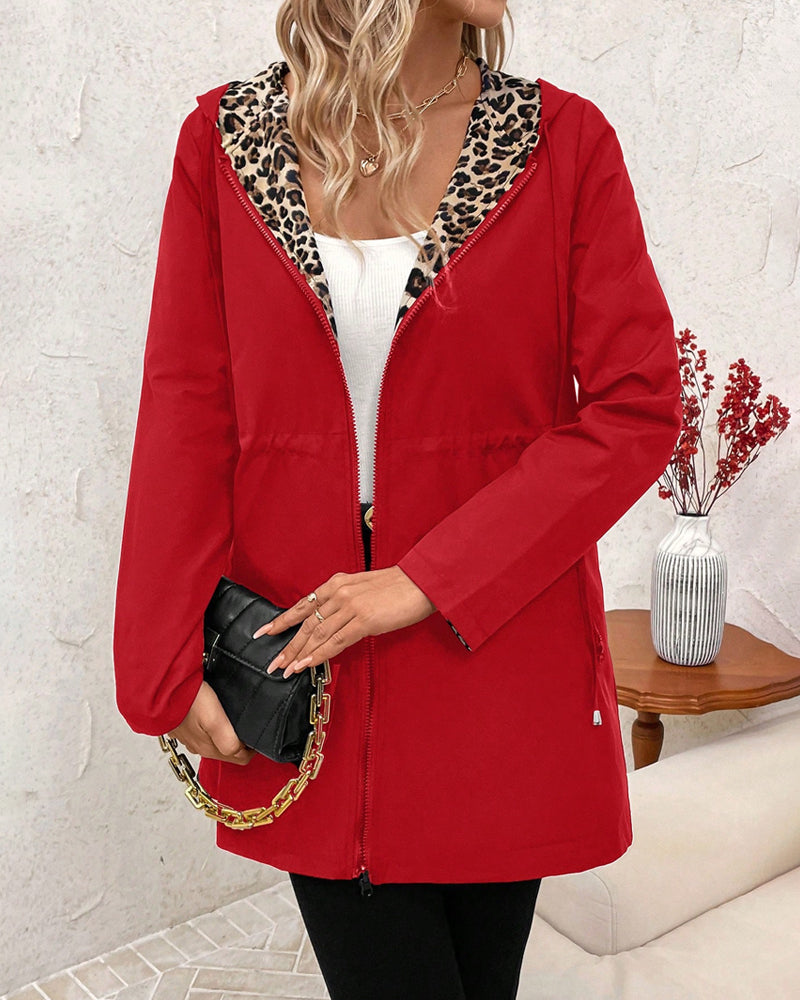Tessaly™ – Reversible Leopard Hooded Coat