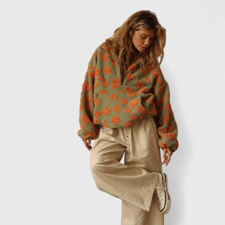 Delyra — Modern Textured Sweater