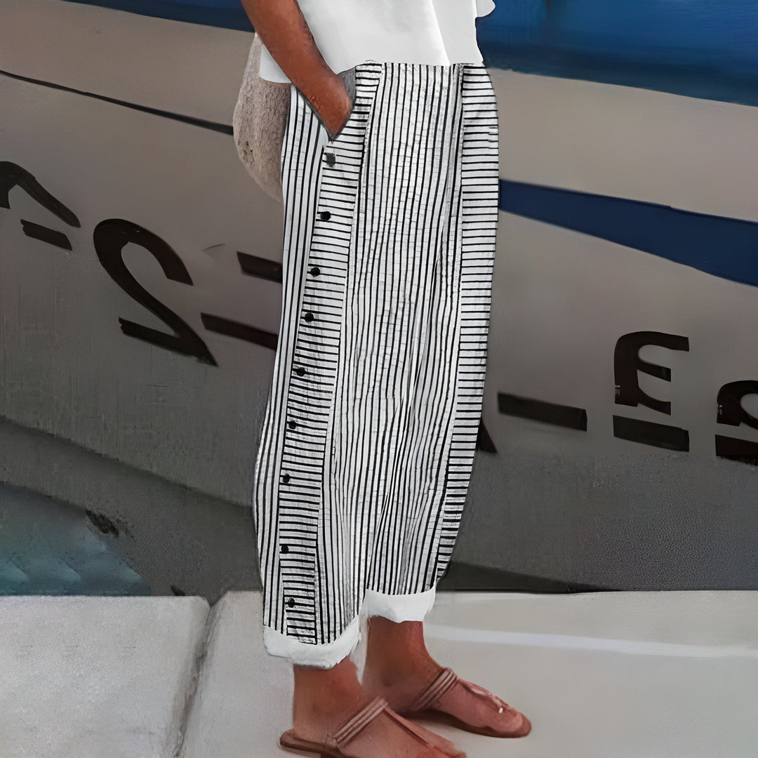Sandrisse™ — Striped Linen Pants