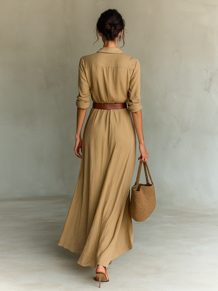 Arlène™ — Silken Charm Maxi Dress