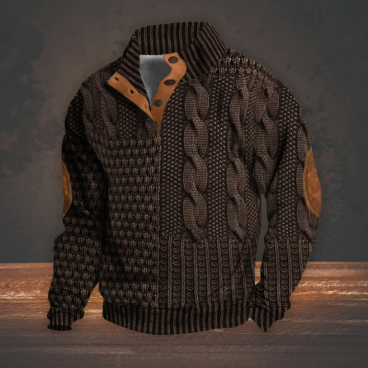 Damon™ | Printed Knit Sweater