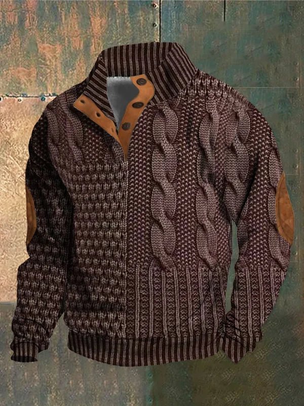 Damon™ | Printed Knit Sweater
